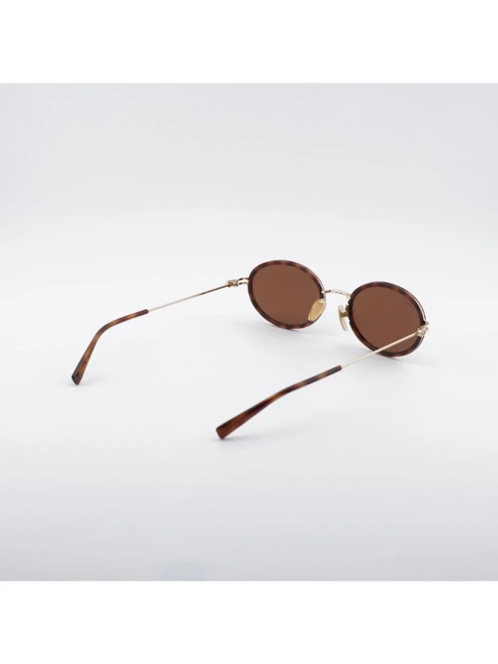 Gucci GG1980S 002 Sunglasses Havana/Gold Oval Frame, Brown